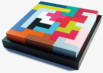 Färgglada Bricks från Remember med geometriska former