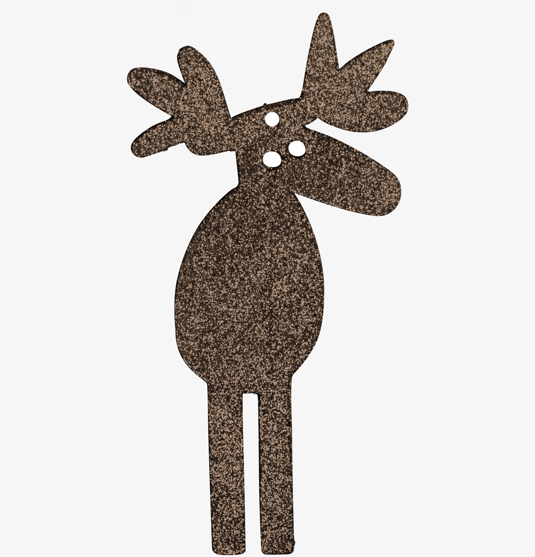 Älg Svart Glitter från Pluto Produkter, dekorativ metallälg