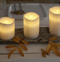 Vaxljus Silver 12,5 cm från Star Trading på dukat bord