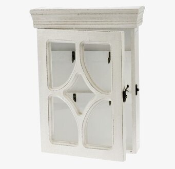 Bild av antikt nyckelskåp med vintage och praktisk design