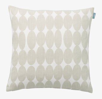 Kuddfodral Vilma Natur från Spira med ovala mönster