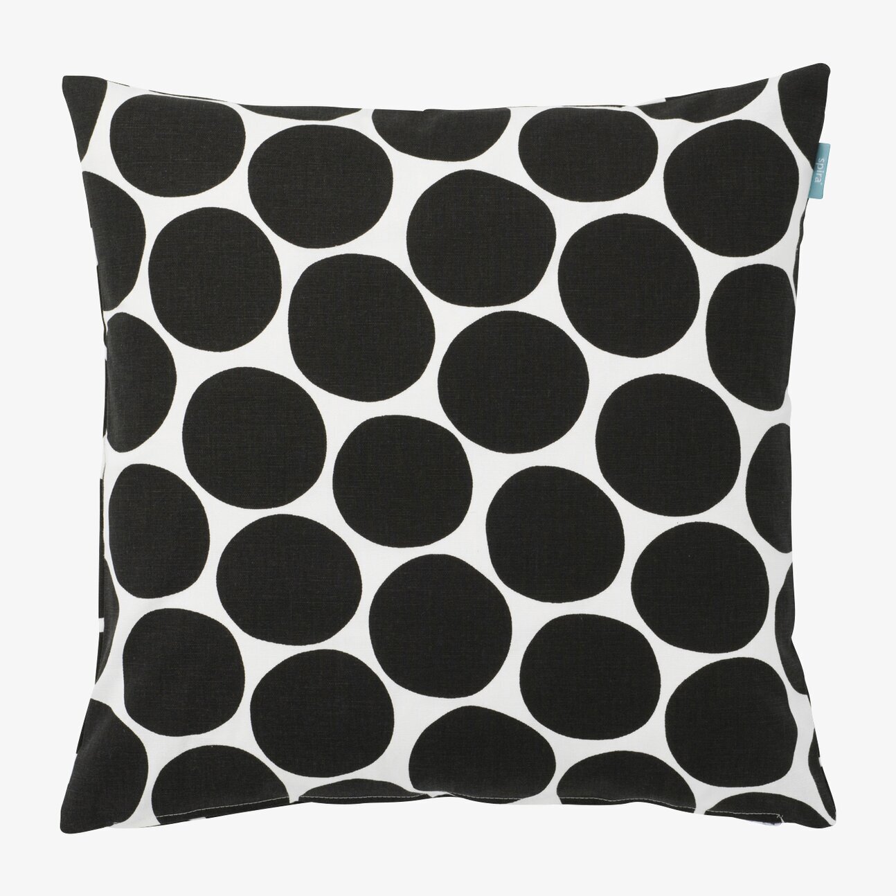 Kuddfodral Pompom Svart från Spira med geometriskt mönster
