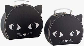 Resväska 2-Pack Katt från Sass & Belle med kattdesign