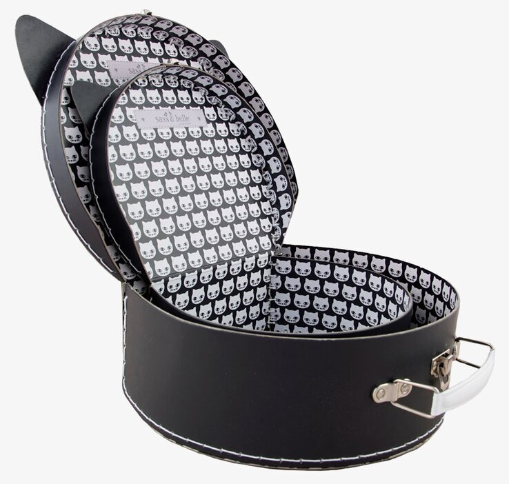 Resväska 2-Pack Katt från Sass & Belle med kattöron