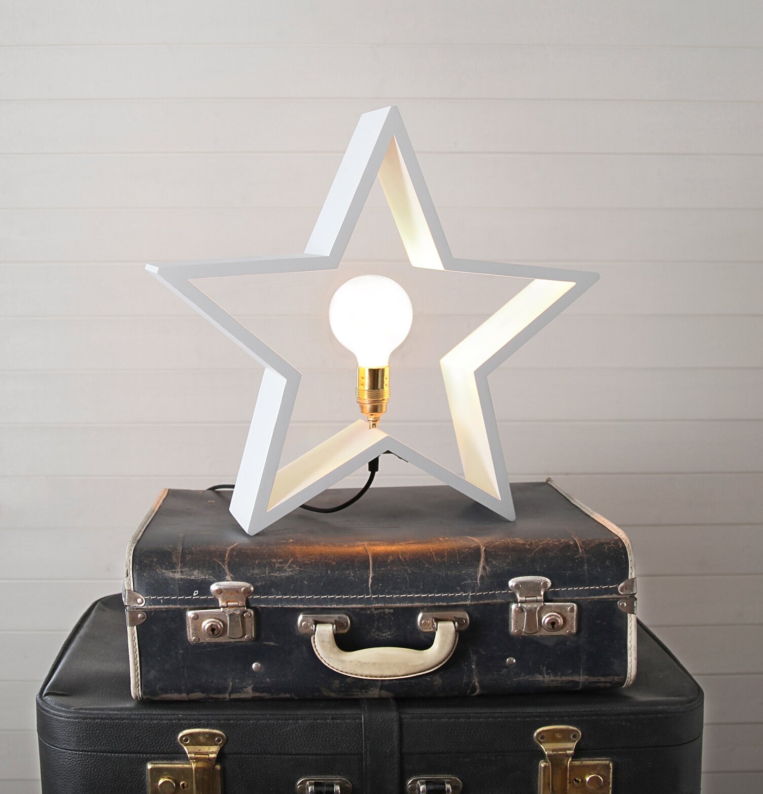 Bordslampa LYSEKIL Stjärna Vit från Star Trading