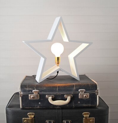 Bordslampa LYSEKIL Stjärna Vit från Star Trading
