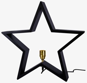 LYSeKIL Stjärna Svart från Star Trading mot vit bakgrund