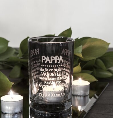 Pappa Faded Grey - Majas cottage ljuslykta från Majas Cottage