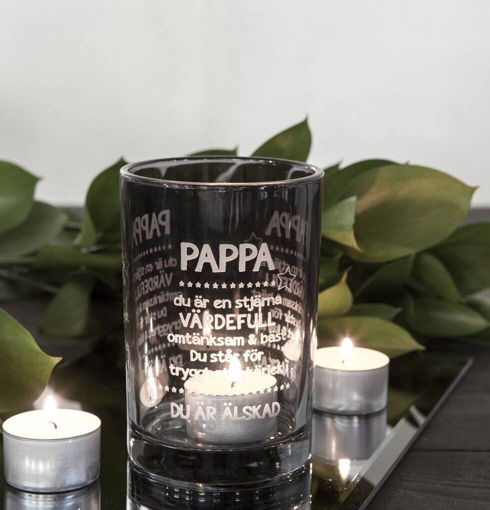 Pappa Faded Grey - Majas cottage ljuslykta från Majas Cottage