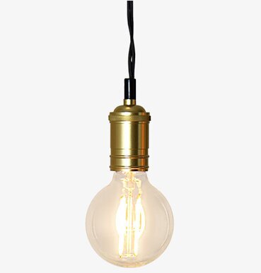 Decoration LED Klar E27 från Star Trading med klar glaskupol