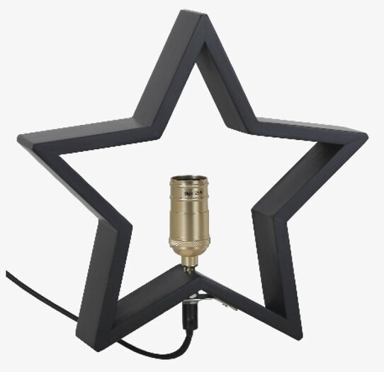 LYSEKIL Stjärna Svart från Star Trading i minimalistisk design