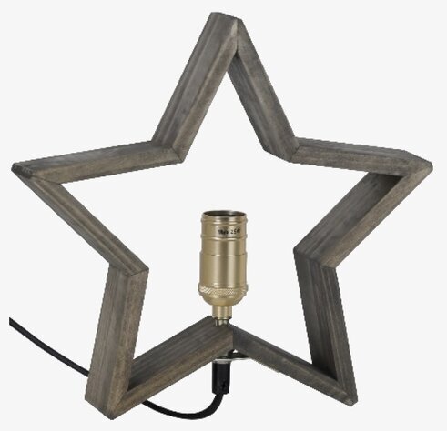 LYSeKIL Stjärna Brun från Star Trading, bordslampa i trä