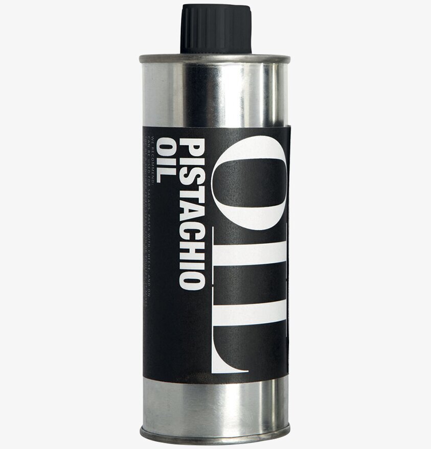 Pistageolja från Nicolas Vahé i elegant metallförpackning