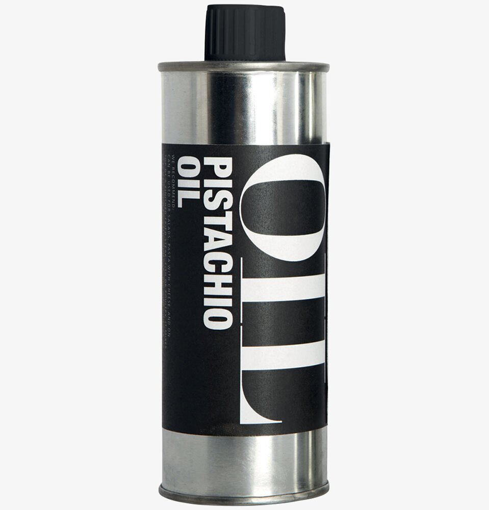 Pistageolja från Nicolas Vahé i elegant metallförpackning