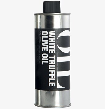 Olivolja Med Tryffel från Nicolas Vahé i silverfärgad flaska