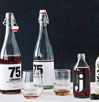 Lemonad - Rabarber & Hallon från Nicolas Vahé i glasflaska