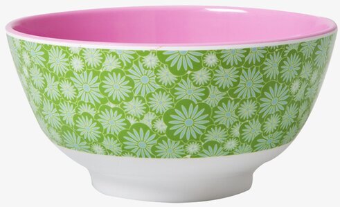 Skål Melamin Casablanca från Rice med färgglatt blommönster