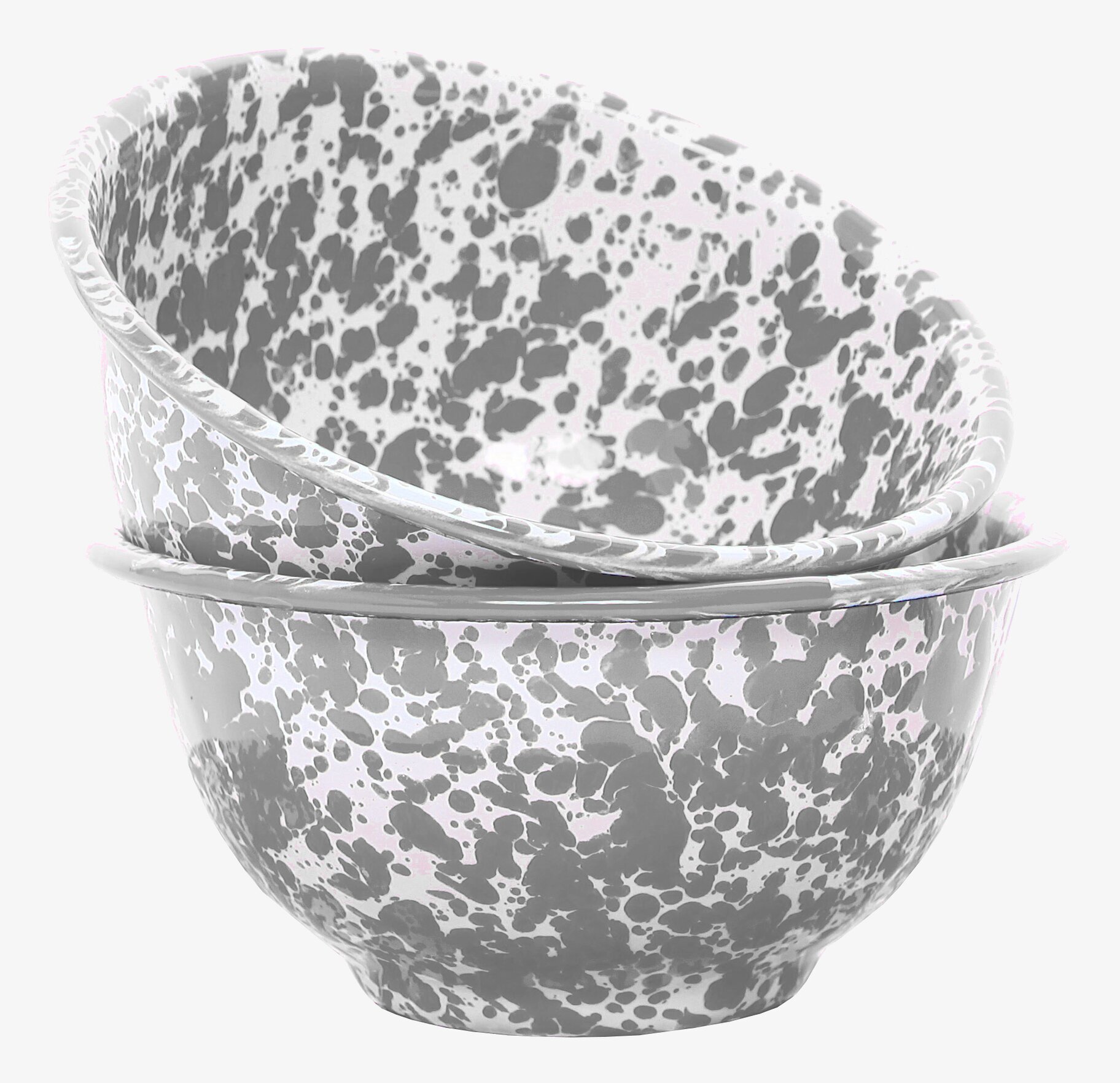 Skål Splatter - Grå från Crow Canyon Home, staplade skålar