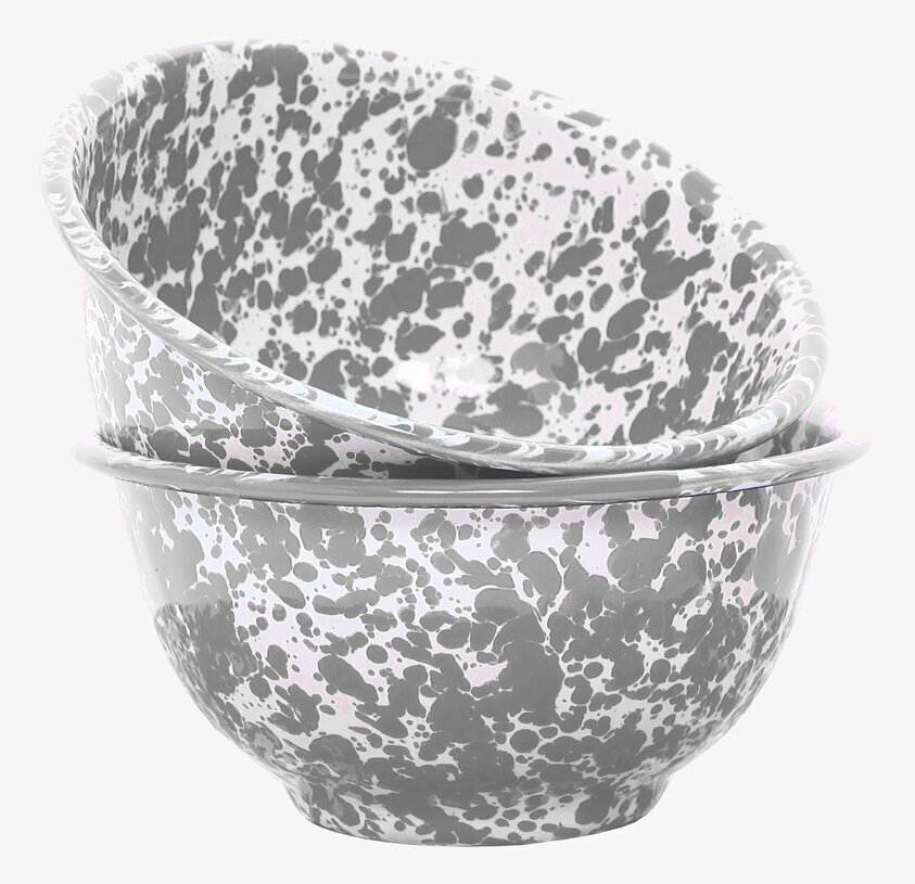 Skål Splatter - Grå från Crow Canyon Home, staplade skålar