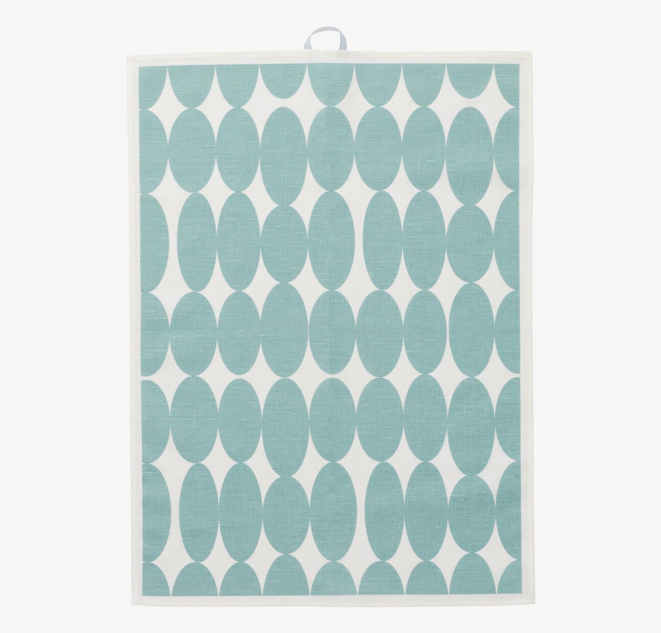 Kökshandduk Vilma Ljusblå från Spira med ovalt mönster