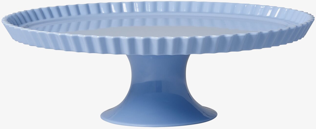 Tårt & Kakfat Ljusblå från Rice med räfflad kant och fot