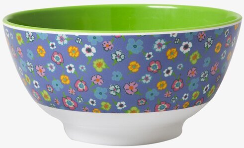 Skål Melamin Lavendel från Rice med blommigt mönster