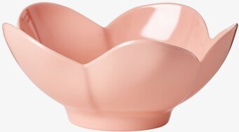 Skål Lotusblomma från Rice med ljusrosa blombladsdesign