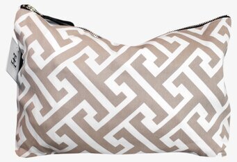 Make-Up Bag Athens Camel S från ELCE Stockholm i beige/vitt