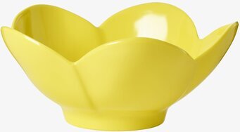 Skål Lotusblomma från Rice i gul färg, formad som en blomma