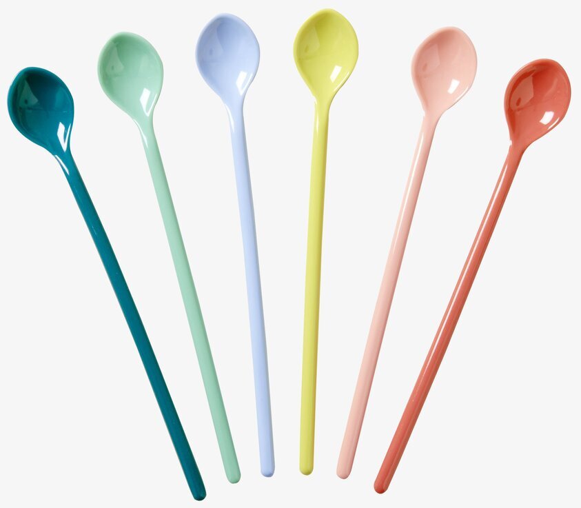 Långa Skedar - Shine från Rice i färgglada melaminfärger