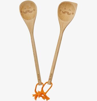 Matlagningsslev Smiling Moustache från Rice, två slevar