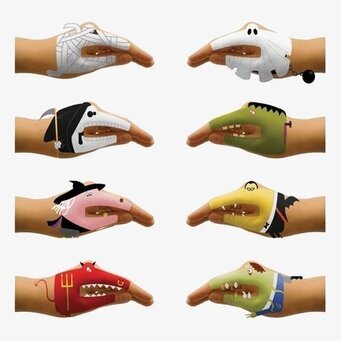 Handtatueringar Otäcka från Worldwide co, åtta mönster