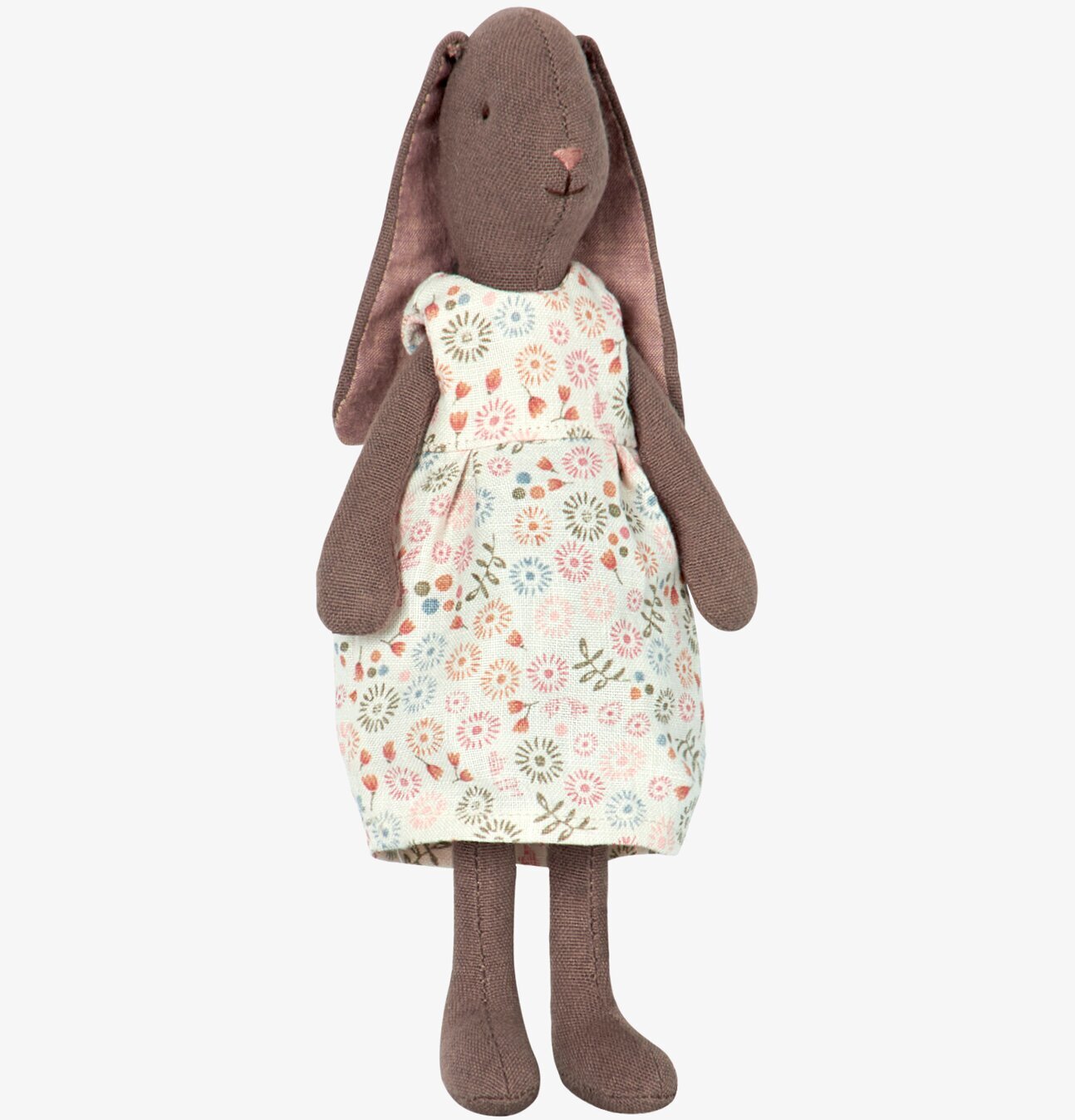 Mini Bunny Brown Ellie från Maileg i brun klänning