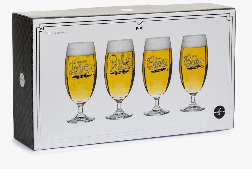 Bar Ölglas 4-Pack från Sagaform på vit bakgrund