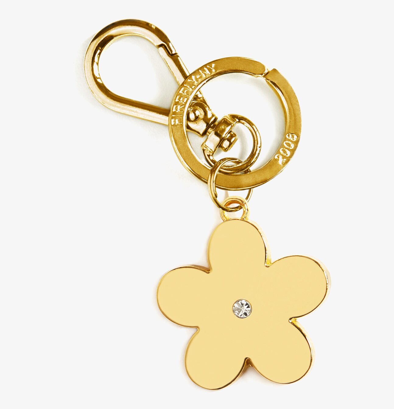 Bag Charms Flower Gold från Firefly i guldfärgad design