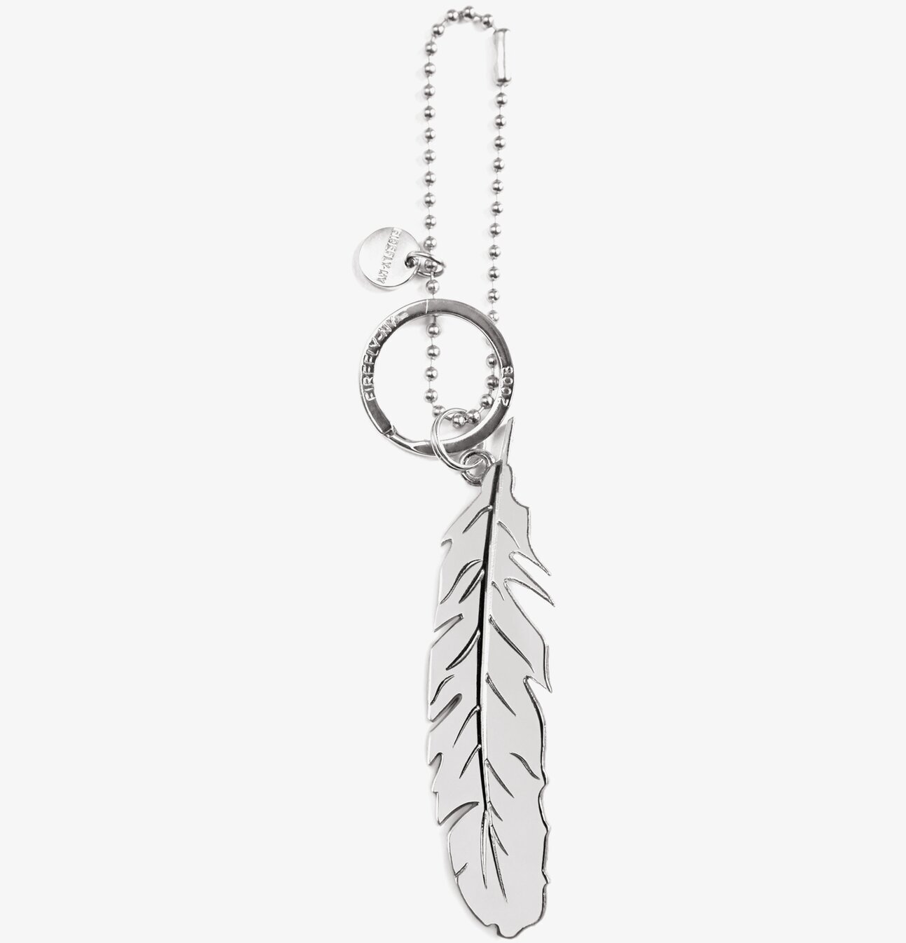 Bag Charms Feather Silver från Firefly i elegant design