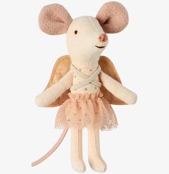 Mouse Guardian Angel från Maileg, detaljerad leksaksmus