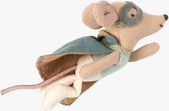 Mouse Guardian Hero från Maileg i superhjältedräkt