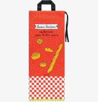 Förvaringspåse Baguette från Derriére la porte i röd färg