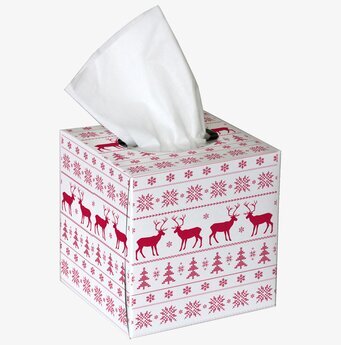 Servettbox Reindeer Red från Nordic Tissue med nordisk design