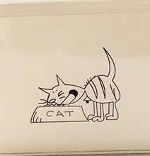 Plåtburk Kattmat från Annat med illustration av katt