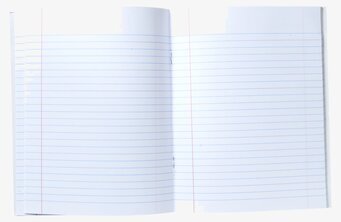 A4 Skrivbok Splash Print från Rice med färgglatt omslag