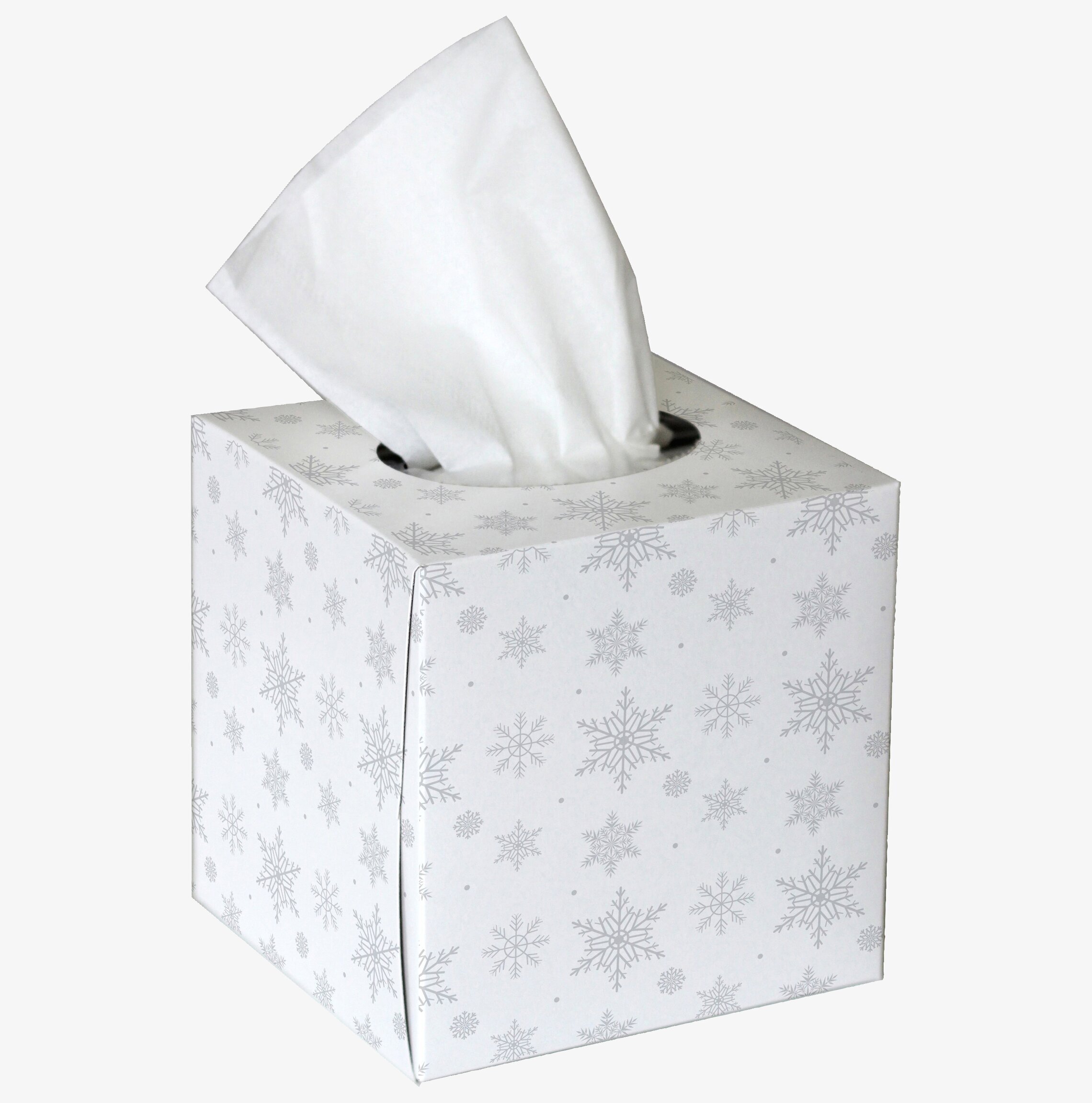 Servettbox Snowflake från Nordic Tissue med snöflingemönster