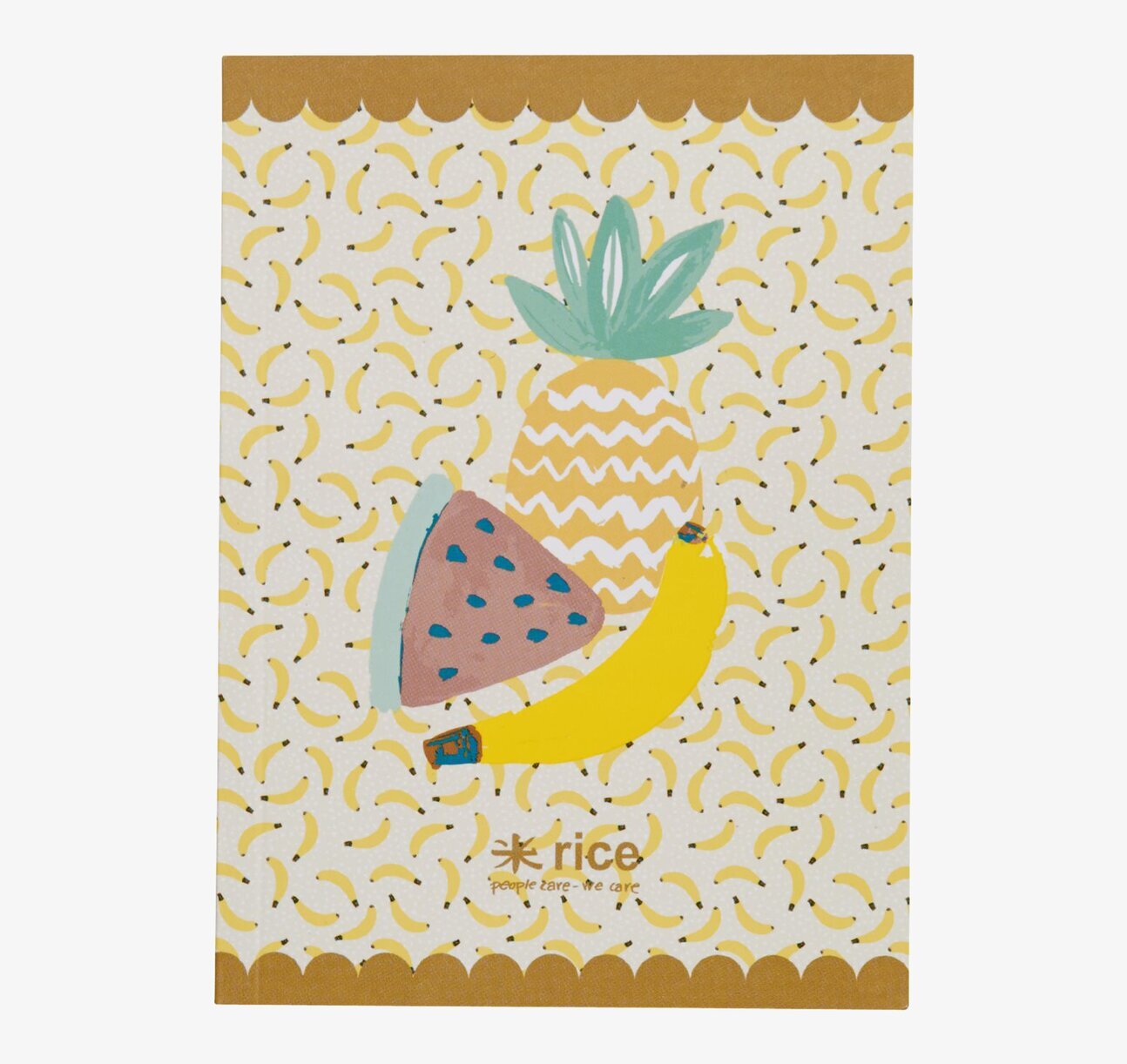 Små Skrivböcker från Rice med färgglada fruktmotiv