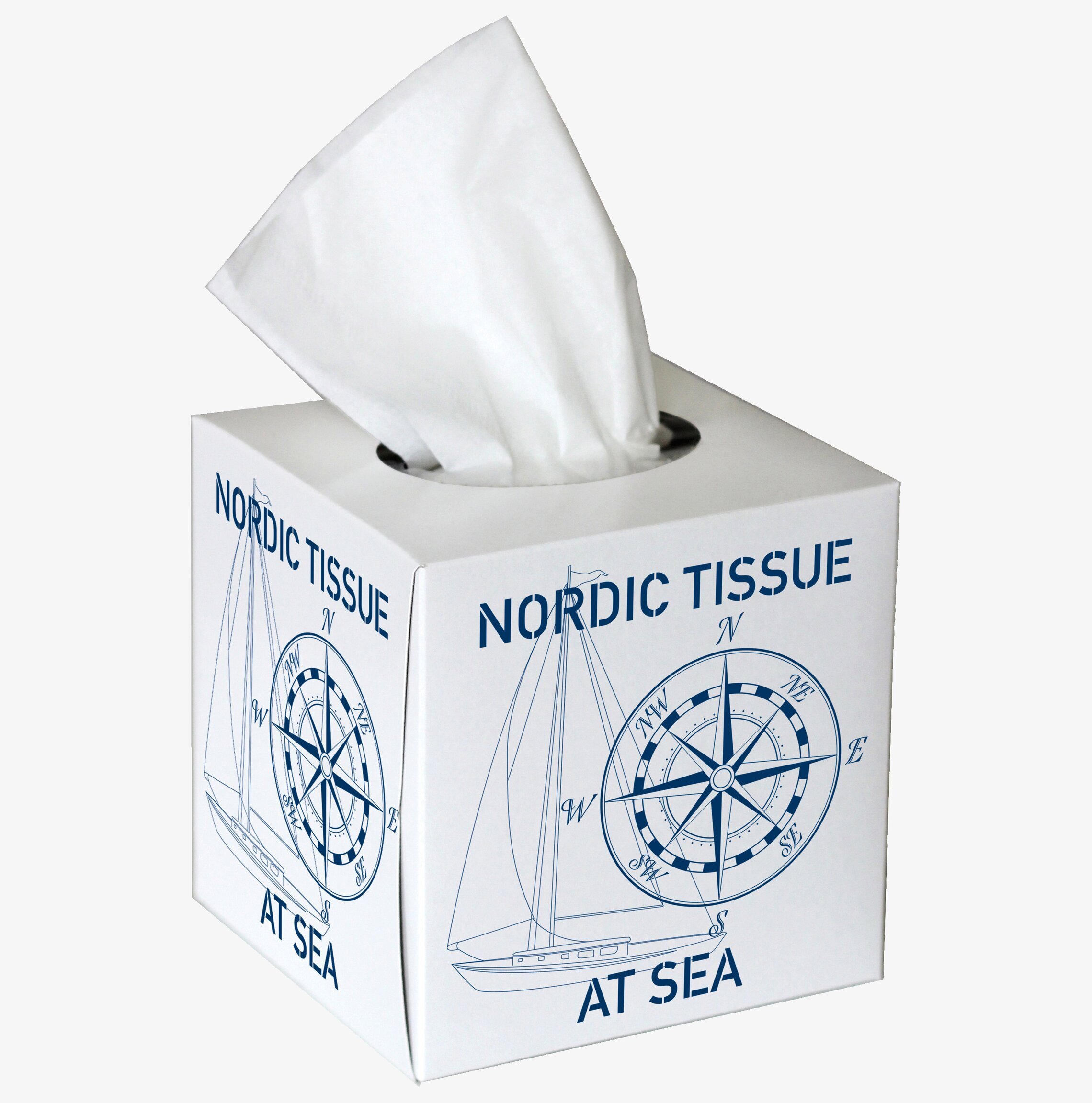 Servettbox At Sea från Nordic Tissue med marint tema