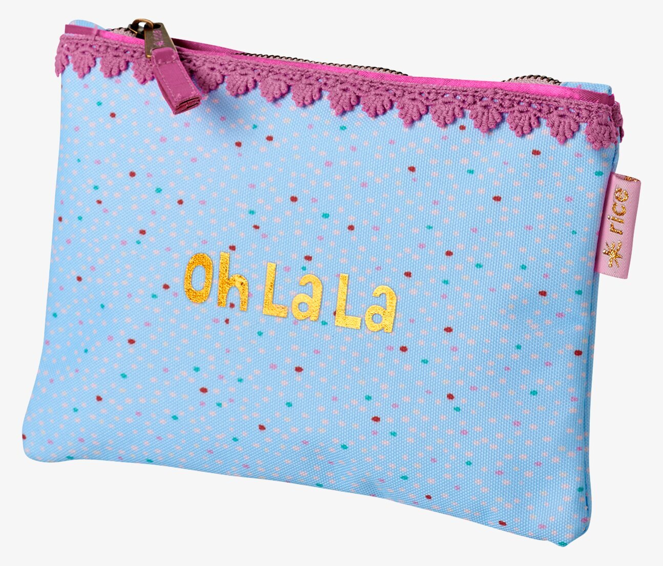 Pennfodral Raindot Print från Rice med färgglada prickar