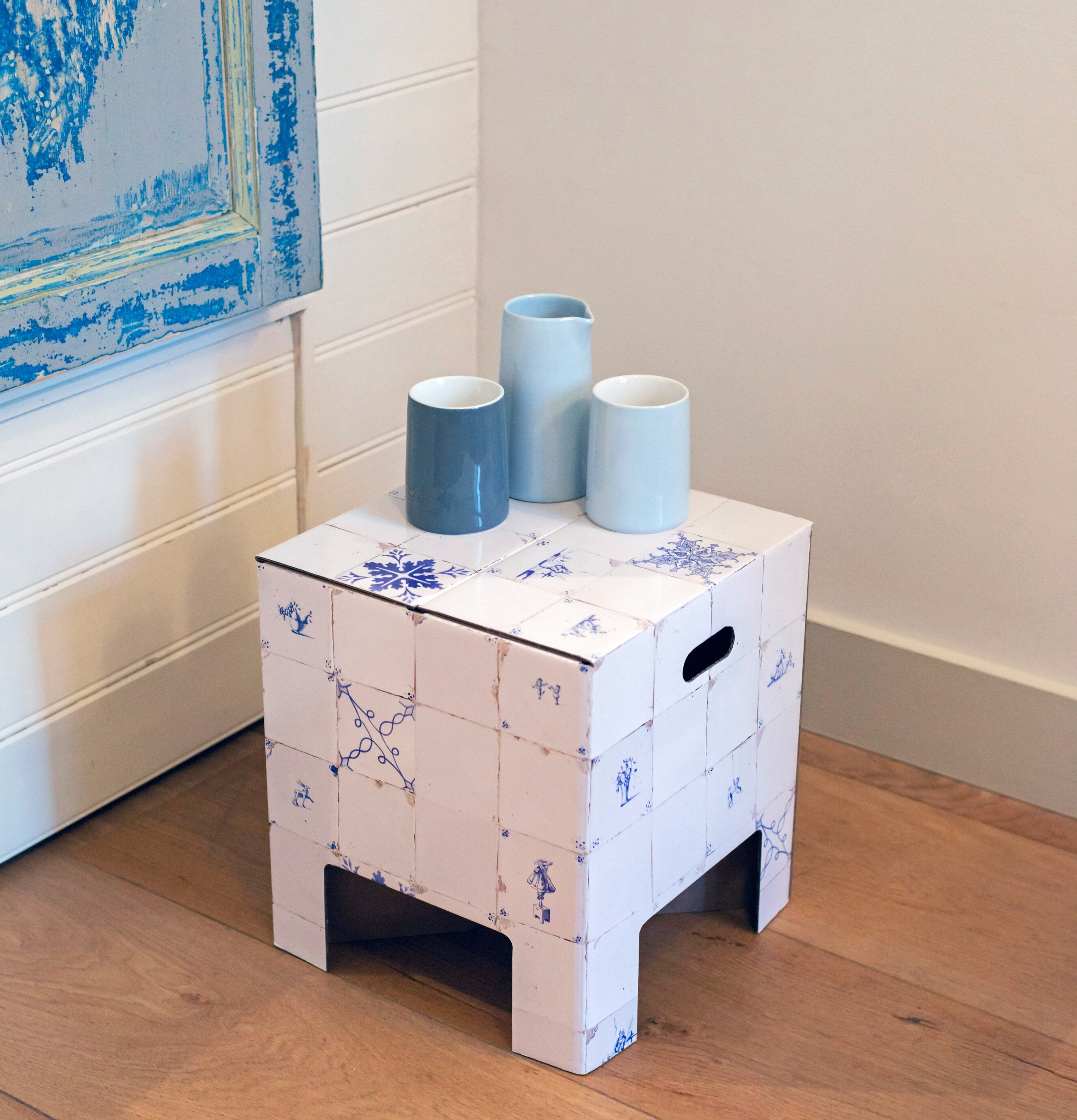 Pall - Tiles från Americana Classic Vintage med blå mönster