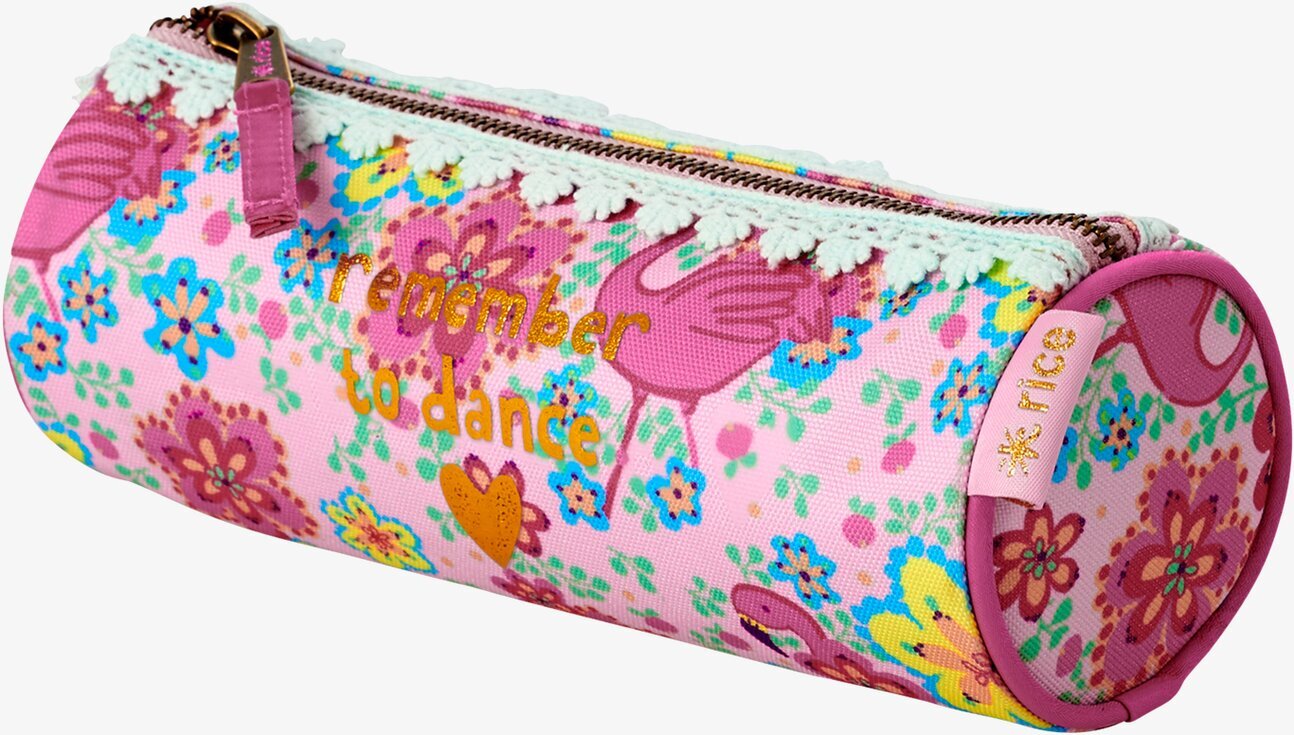 Pennfodral Flamingo Print från Rice med färgglada flamingos