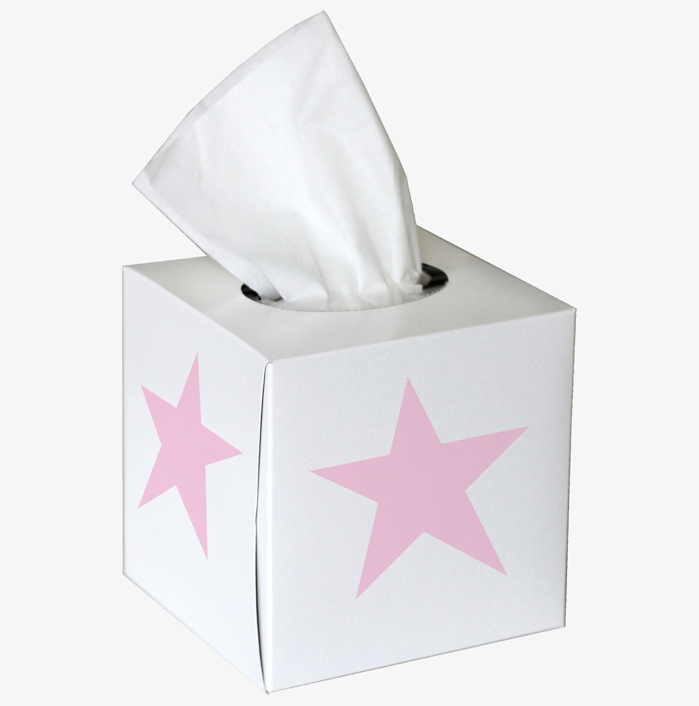 Servettbox STAR Pink från Nordic Tissue med rosa stjärnor