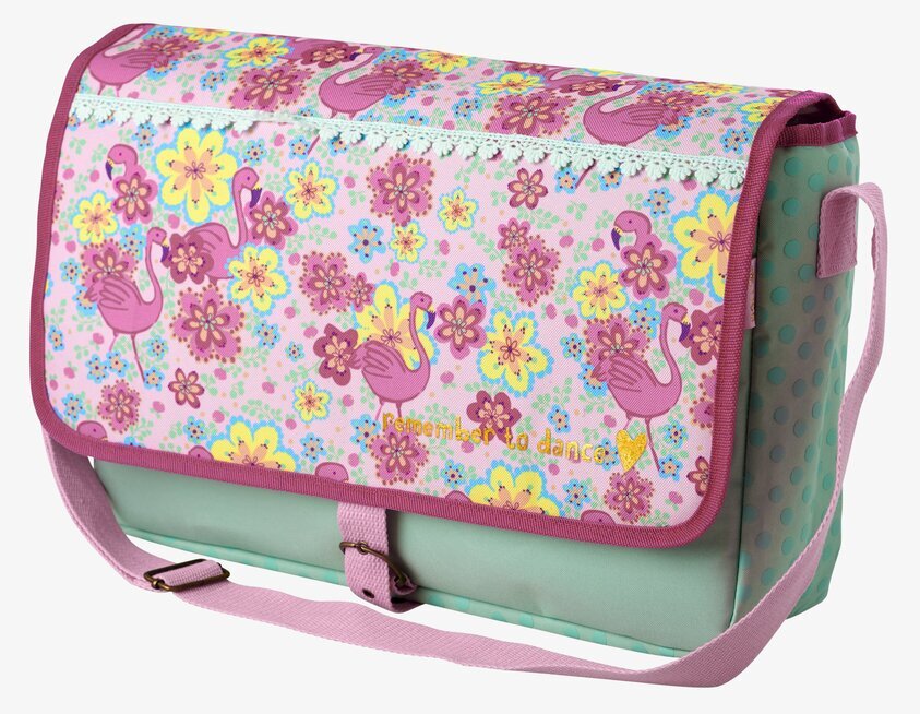 Messenger Bag Flamingo Print från Rice med flamingomönster